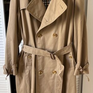 Burberry Beige Double-Breasted Trench Coat